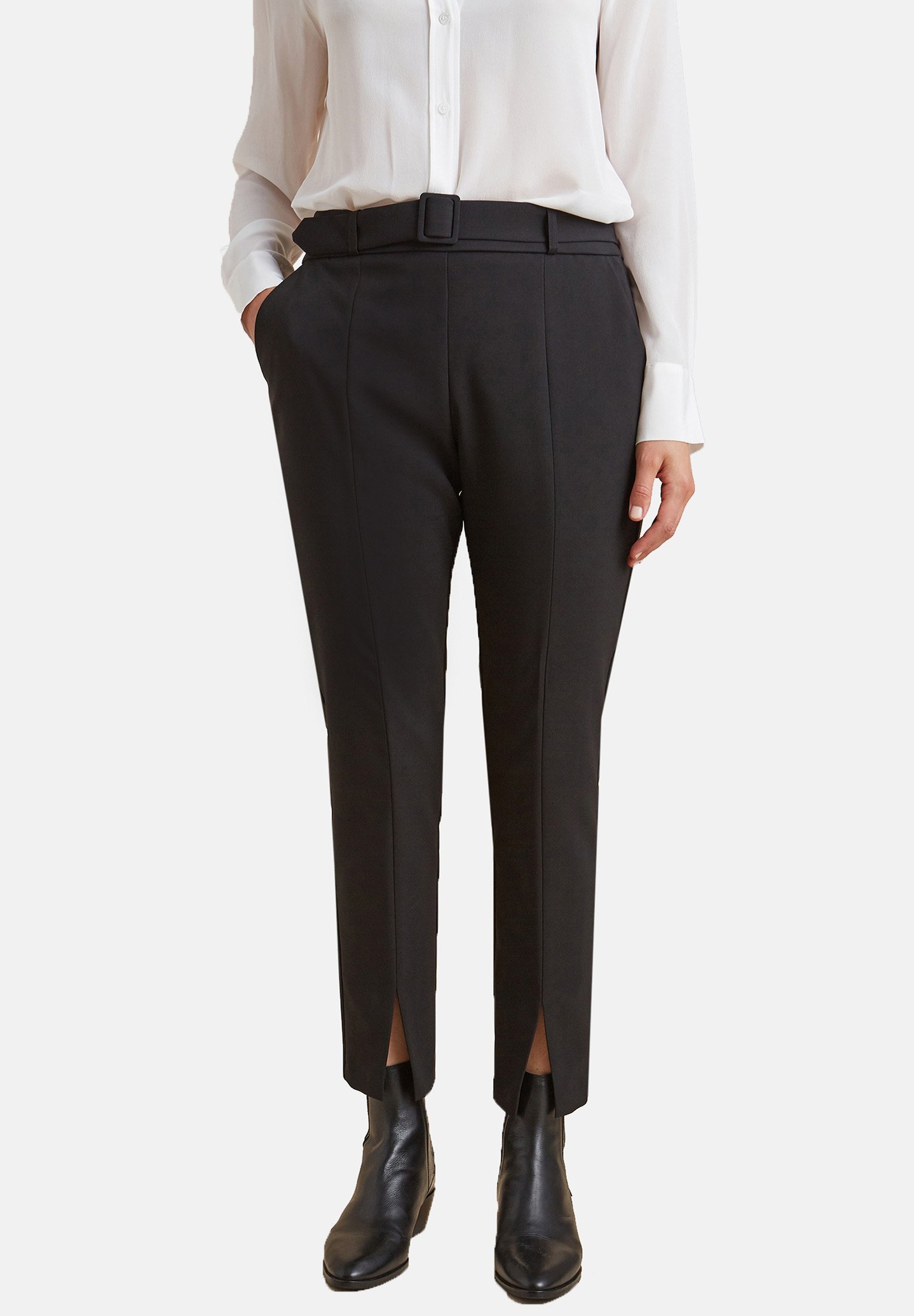 Elena Mirò CON - Trousers - nero/black 