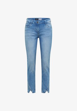 Cecil, STRAIGHT LEG JEANS WITH RIVETING DETAILS, jasnoniebieski denim