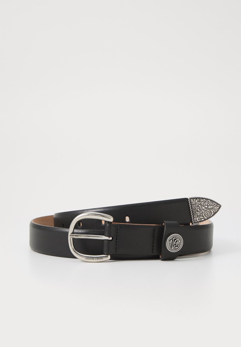 Roberto Cavalli LOGO BELT UNISEX - Remen - black