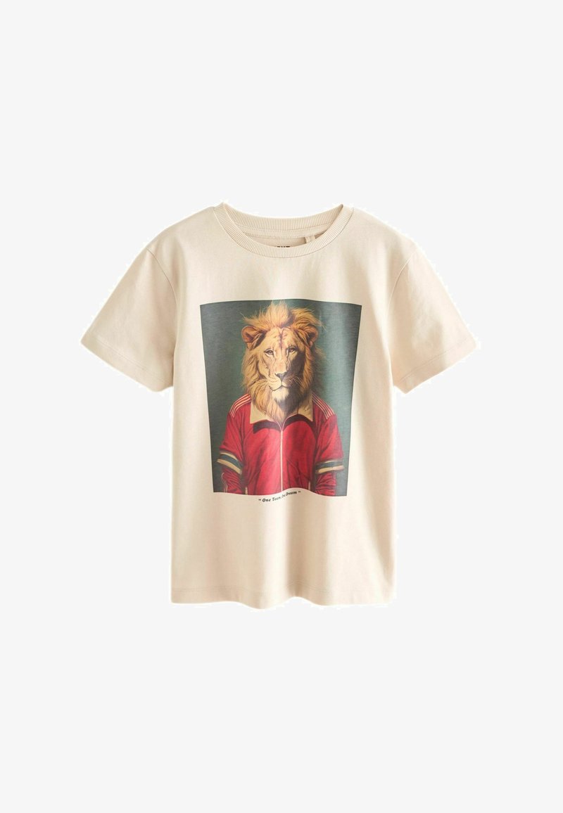 Next SHORT SLEEVE GRAPHIC STANDARD - Apdrukāts T-krekls - stone football lion