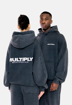 OVERSIZE - Hoodie - black washed