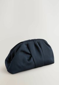 RUCHED SNAP  - Väike käekott - navy