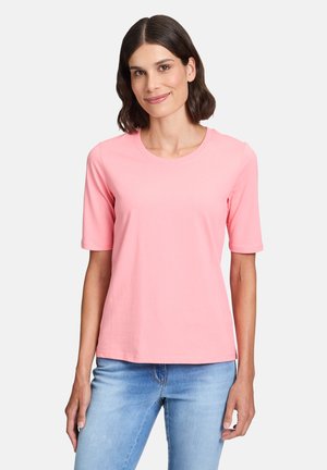 MIT RUNDHALSAUSSCHNITT - T-shirt basique - flamingo pink