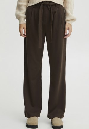 ICHI IHSIMONSE  - Pantalon classique - coffee bean