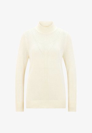 GOLDNER, PULLOVER PETITE - Strickpullover - cream white