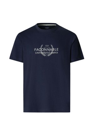 Façonnable UNIVERSITY - T-Shirt print - marine blue