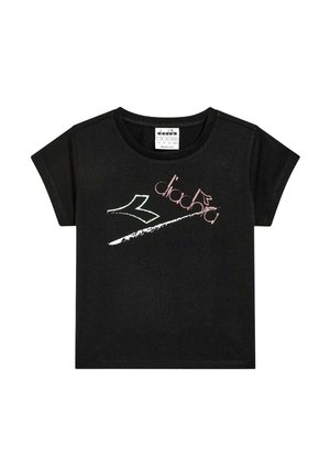 T-shirt con stampa - black
