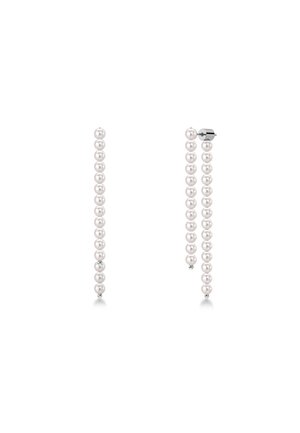 PEARLY FRONT BACK - Oorbellen - steel