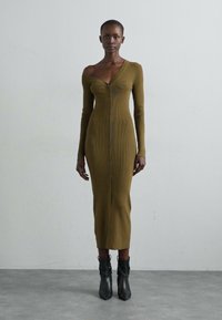 STAUD CRAFTSMAN DRESS - Strikket kjole - sergeant green