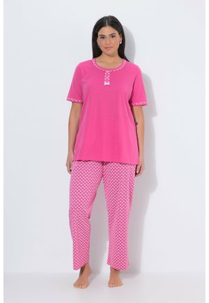 GEOMETRIC PRINT 2 PIECE SET - Pyžamová sada - matte pink