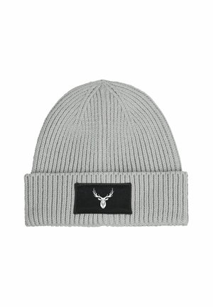 MIT PATCH HIRSCH POLYGON DESIGN - Beanie - grau