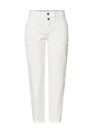 Street One, HIGH WAIST BARREL LEG JEANS IM LOOSE FIT - Wide Leg - off white washed