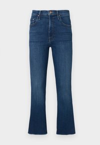 THE INSIDER CROP STEP FRAY - Jeans slim fit - dark-blue denim