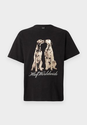 HUF, DOGGED TEE UNISEX - Camiseta estampada - black