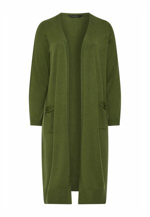 Evans, PLUS SIZE CARDIGANS - Vest - olive