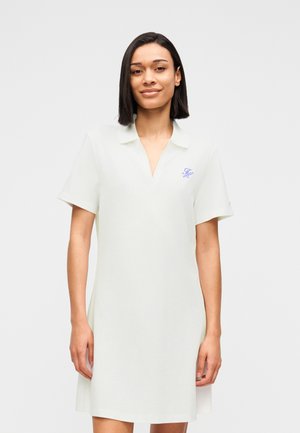 Tommy Hilfiger, 1985 LOGO EMBROIDERY MINI POLO DRESS - Denné šaty - ecru