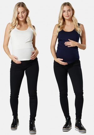 2-PACK BREASTFEEDING - Top - white/dark blue