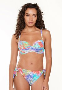 LingaDore - FORM - Bikinitop - coral leopard print Miniaturebillede 1