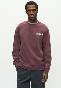 DOUBLE A BY W.W. CREW NECK AANEUE - Mikina - decadent chocolate