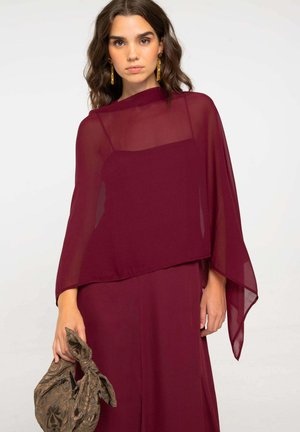 ELEGANTE - Poncho - cereza