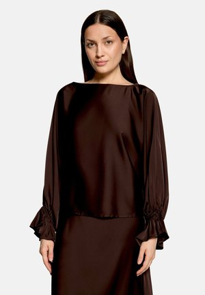 Vera Mont, VERA MONT MIT FLEDERMAUSÄRMELN SATIN-BLUSE - Bluse - rostbraun