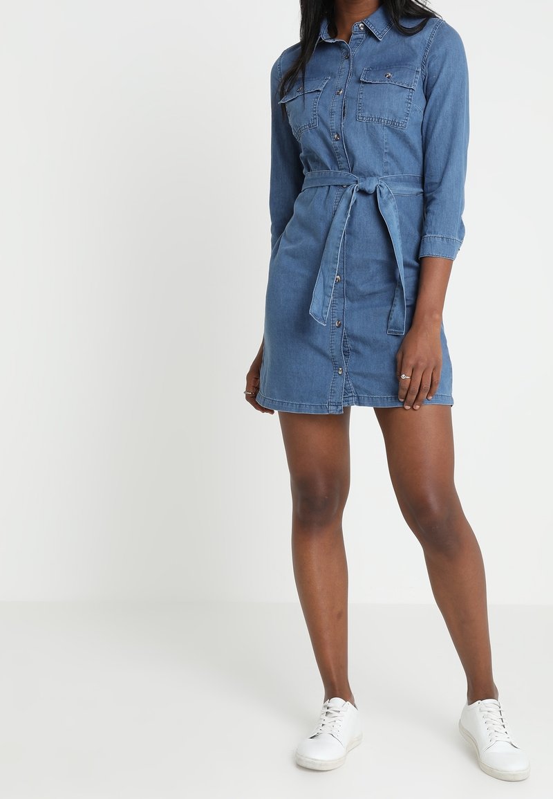 miss selfridge denim shirt dress Miss Selfridge - Denim Shirt Dress - Women - Cotton - XS