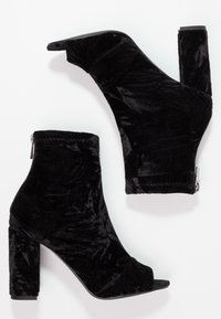 New Look Kotníková obuv na vysokém podpatku - black