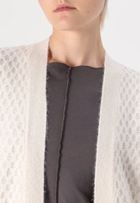 JDY JDYBIGUM LONG OPEN CARDIGAN - Adīta jaka - whitecap gray