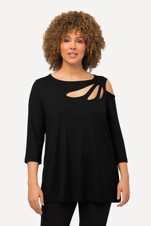 Ulla Popken, Langærmet T-shirt - black