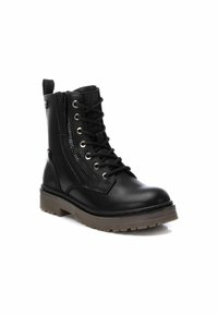 XTI Botines con cordones - black