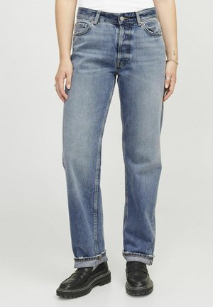 JXSEOUL STR MW DNM - Traperice ravnih nogavica - medium blue denim