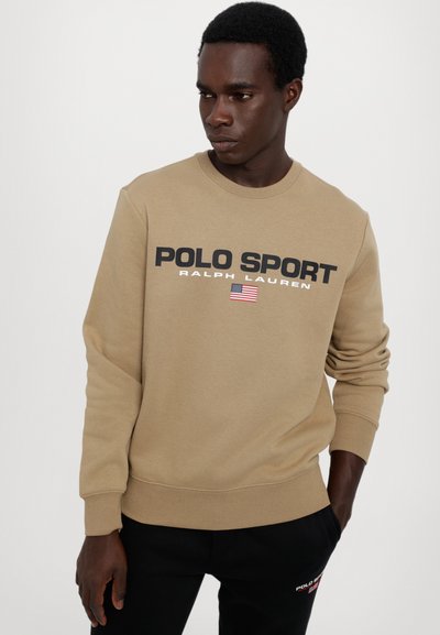 Polo Ralph Lauren POLO SPORT SWEATSHIRT UNISEX - Mikina - desert khaki/black