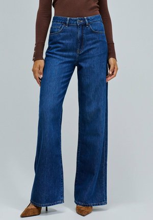 Wide Leg - blau
