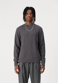 Samsøe Samsøe SYLLI CREW NECK - Strickpullover - volcanic ash