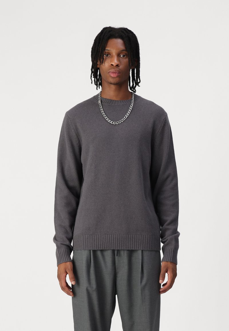 Samsøe Samsøe SYLLI CREW NECK - Strickpullover - volcanic ash