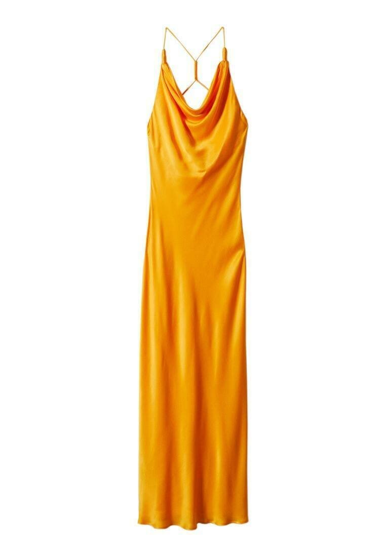 Mango Maxi-jurk oranje