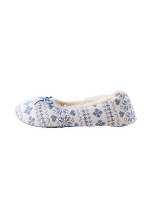 REGULAR FIT - Pantoffels - blue fairisle pattern