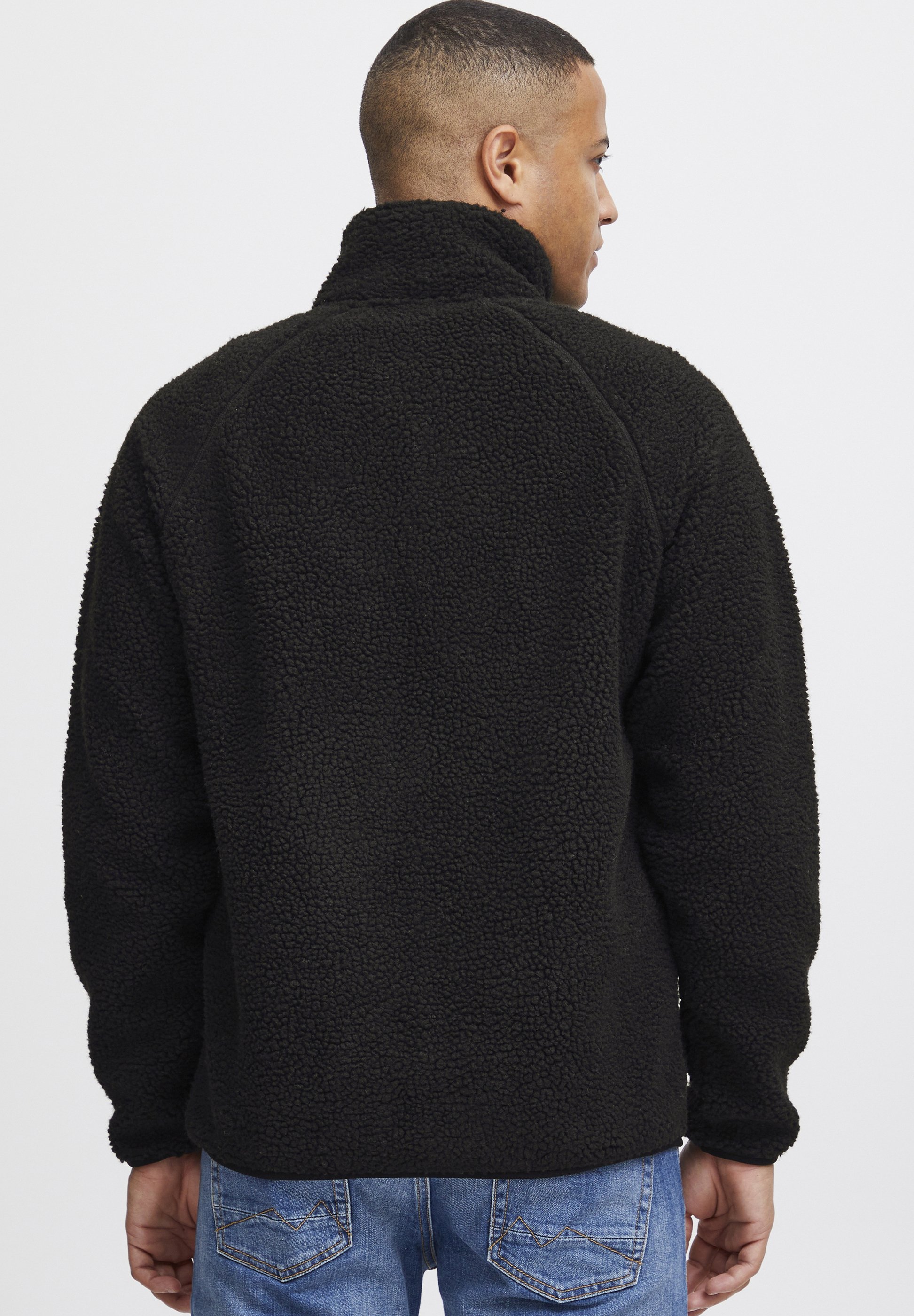 11 Project PRRomy Giacca Teddy Uomo – Morbido, Colletto Alto, Tasche Con Cerniera, Vestibilità Regolare, Cotone Sostenibile