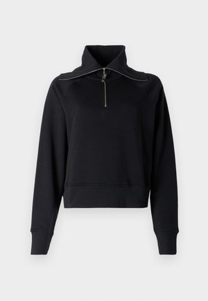 KARL LAGERFELD HALF ZIP - Sweatshirt - black