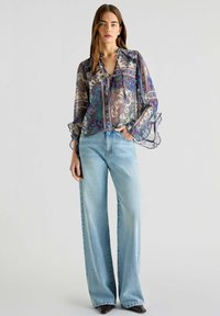 Scalpers PASLEY RUFFLE - Blusa - purple brown