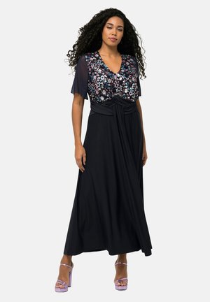 Ulla Popken SEQUINED SHORT SLEEVE  - Iltapuku - navy blue