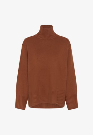 InWear, GEAIW KAXY HIGHNECK - Svetrík - brown melange