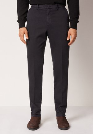 Chino - schwarz  garment dyed black