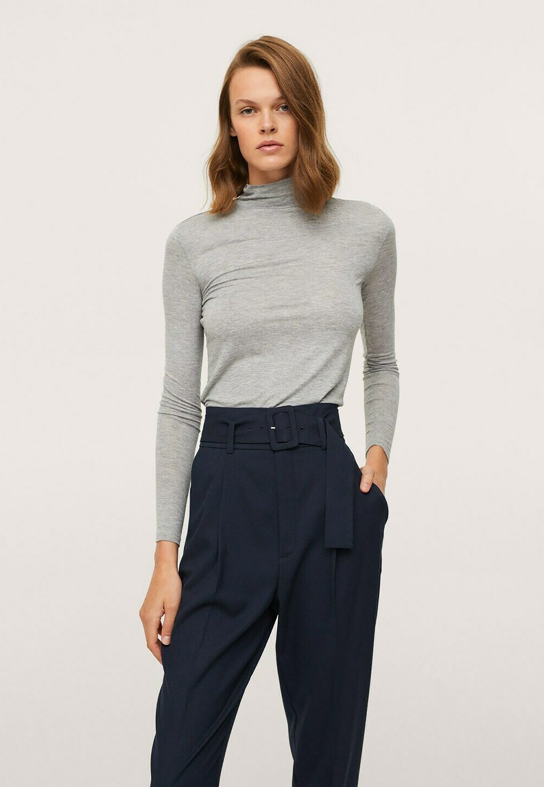 Mango STRAIGHT-FIT - Chinos - dark navy 
