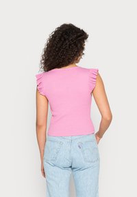 Pieces PCTEGAN CROP TIE - T-shirt básica - cyclamen