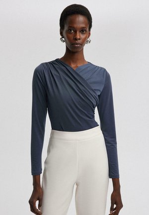 DRAPED  - Blouse - blue grey