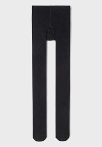 Collants noirs avec un design sans couture, fabriqués en matériau doux et extensible. Comprend un renfort au niveau des orteils et une taille confortable.