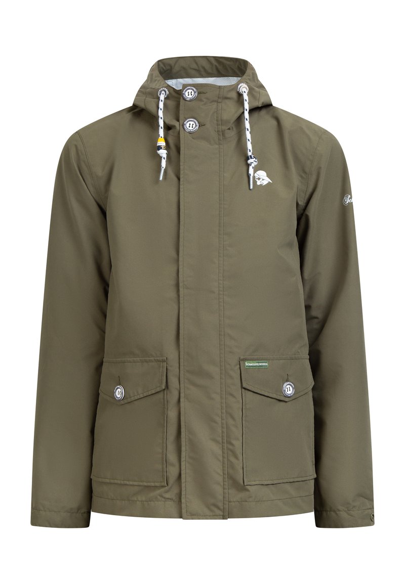 SCHMUDDELWEDDA Parka Impermeabile Bridgeport Uomo – Giacca Antivento Con Cappuccio E Fodera Morbida - 5