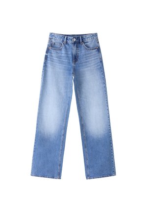Stradivarius, D92 STRAIGHT WIDE-LEG JEANS  04891989 - Jeans Straight Leg - destroyed denim