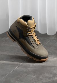 Timberland EURO HIKER - Botine cu șireturi - dark brown/black